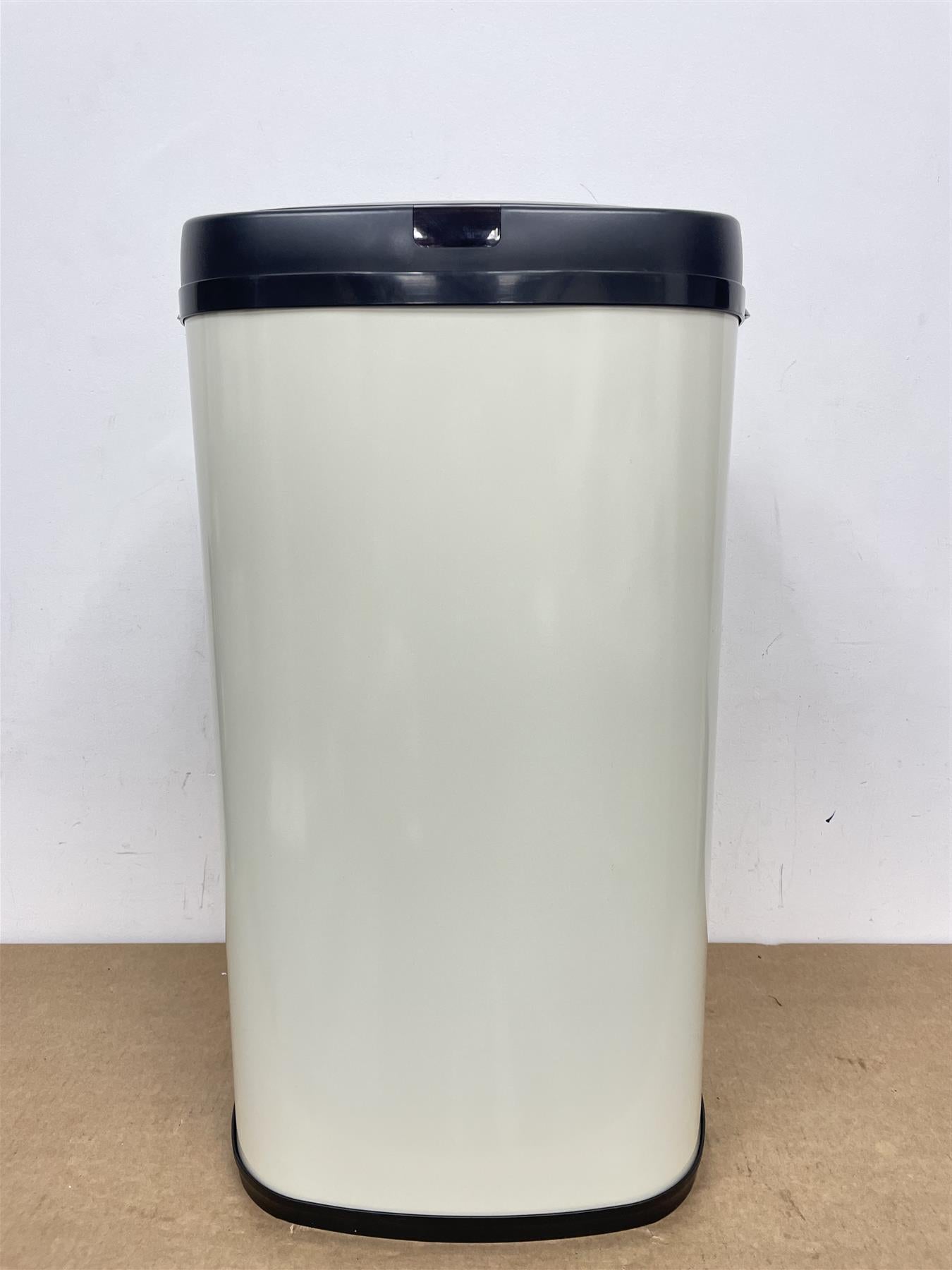 Tower Recycling 42 Litre  Square Sensor Bin lid automatically opens - Cream