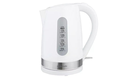 Cookworks kettle Plastic Illuminated rapid boil hot water Auto shut off - White