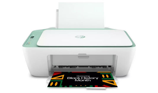 HP Plus DeskJet 2722e All-in-One Wireless Colour Printer Scanner Copier -Used Ink