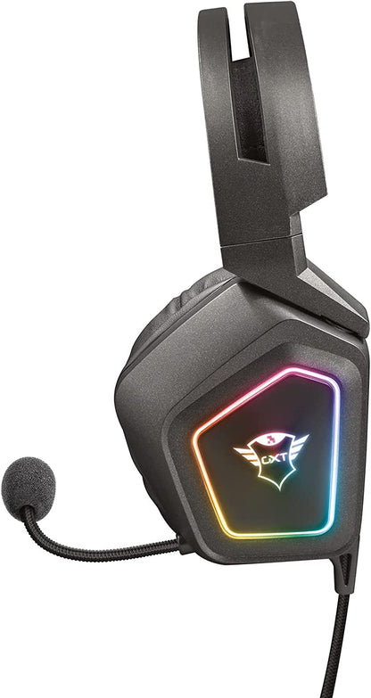 GXT 450 Blizz Trust Headphones Earphone over-Ear Gaming RGB Illumination USB PC