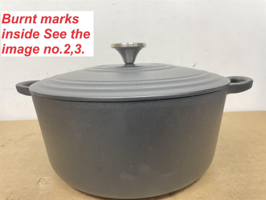 Habitat 5.3 Litre Cast Iron Casserole Dish Easier to clean with enamel coating