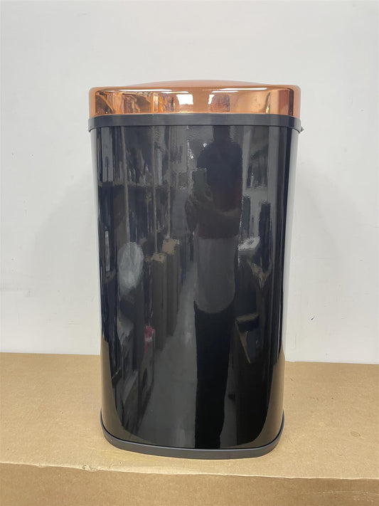 Tower 58L Square Sensor Bin Hands Free Opening - Rose Gold & Black