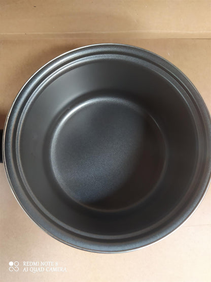 Home 2 piece Steel Pan Set  Non Stick carbon steel with Lids milk sauce pot