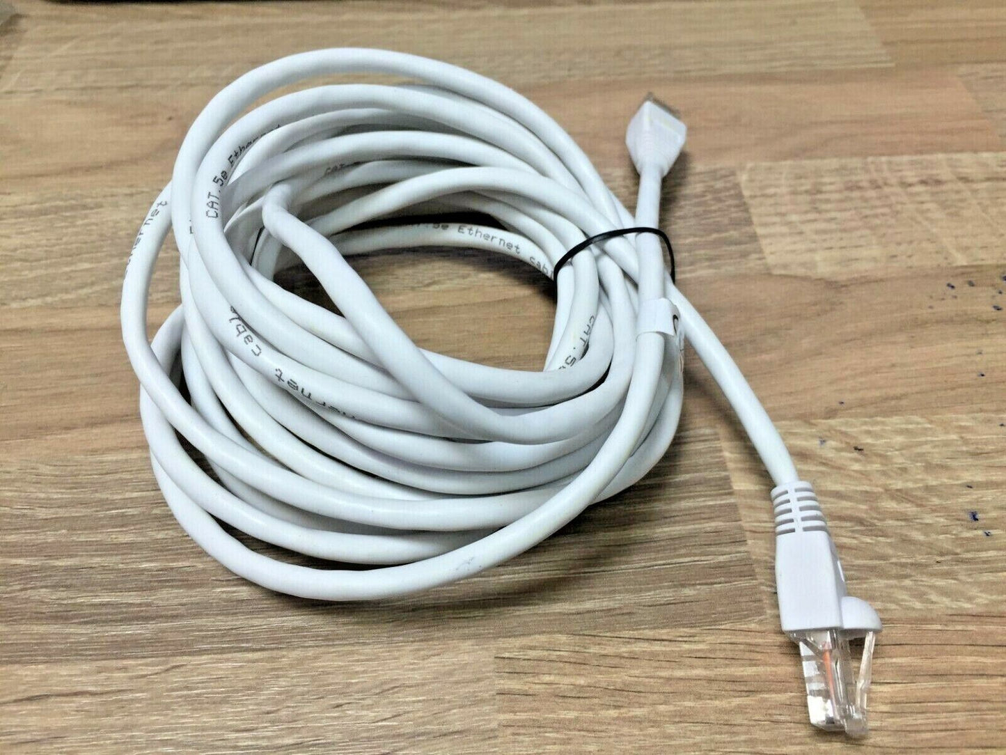 5m White Network Ethernet PVC Wired Connection Computer Cable Lead