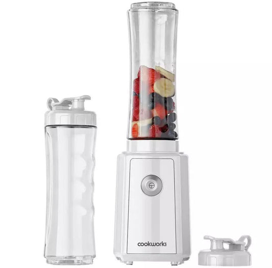 Cookworks  Blender  2 Piece Personal Smoothie Maker Baby FoodOne Portion White