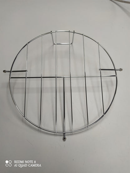 Home 5 Tier Circular Chrome Pan Stand Saucepan Pot Rack Storage Shelf Unit