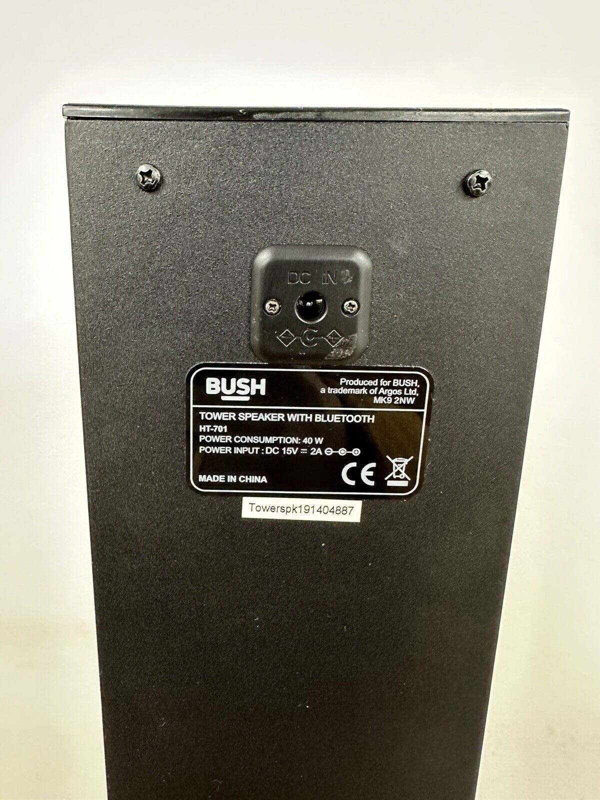 Bush Electronics Make Bush Bluetooth AUX Tower Loud Indoor Party Speaker Base Reflex- Black ...