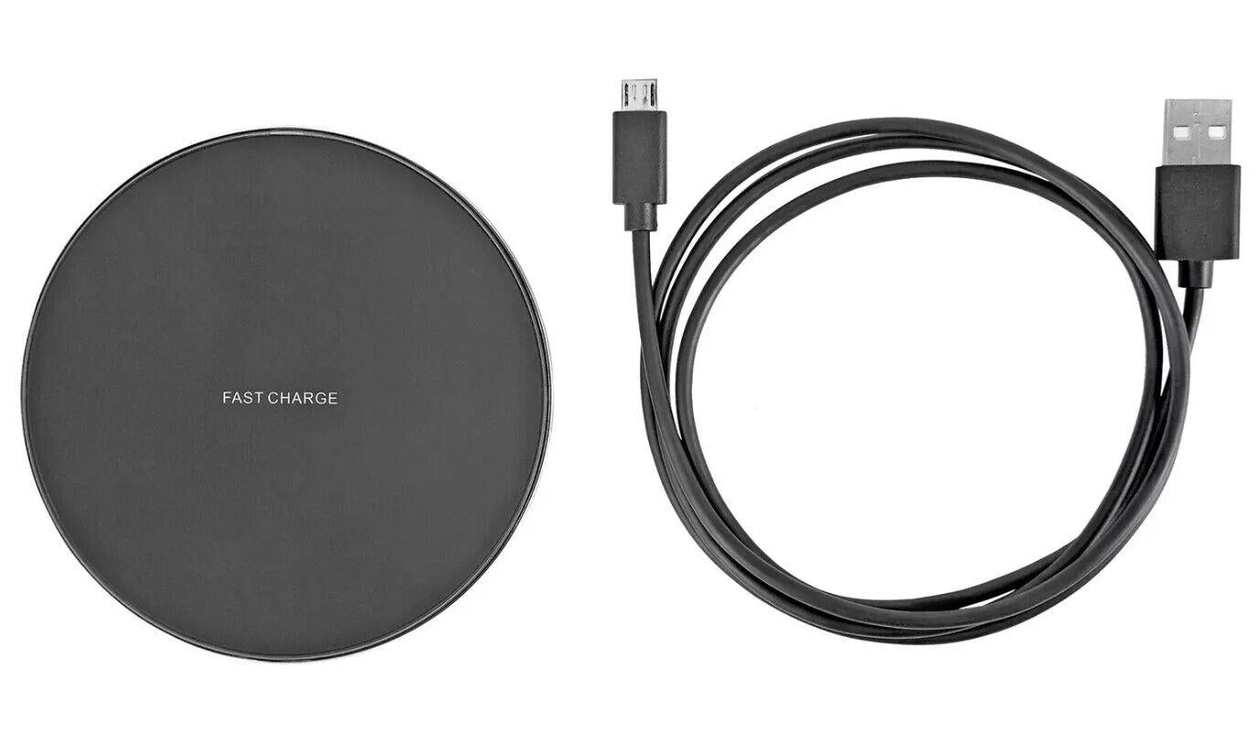 Qi Wireless Charger 10W Fast Charging Samsung Apple Phones Android Galaxy Iphone