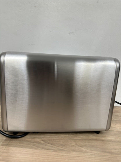Cookworks 2 Slice Toaster - 7 toast settings Wide slots Brushed Stainless Steel