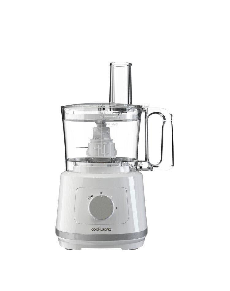 Cookworks Food Processor  1.4L Kitchen Electric Chopper Grater Slicer Shredder