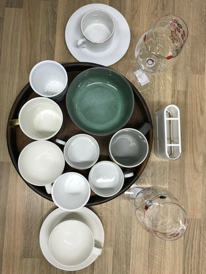 John Lewis Ceramic Mugs and Glasses JobLot Stock Clearance Stock Sale 16 Units
