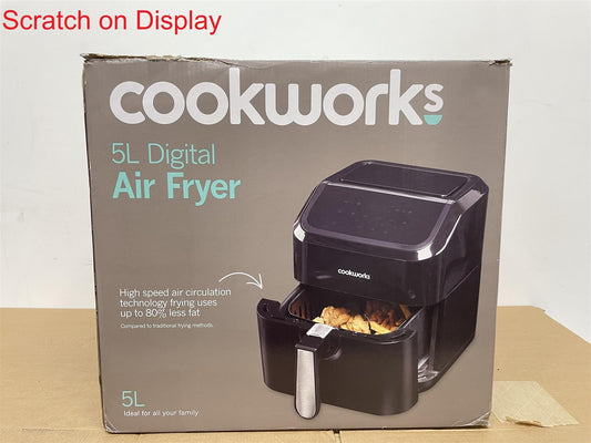 Cookworks KDF-596D 5L Air Fryer-black