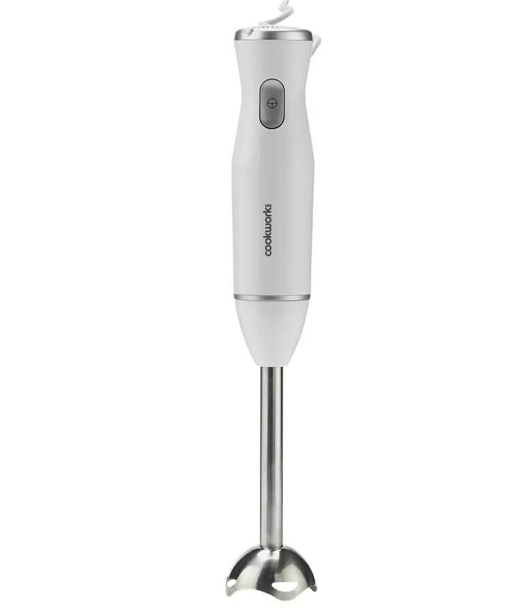 Cookworks Kitchen Electric HB951H3 Portable Food Hand Blender Stainless Steel