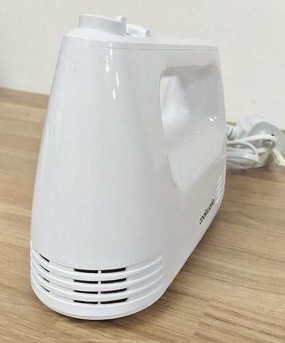 Cookworks Electric Hand held Mixer Whisk Egg Beater with storage dough hook cake