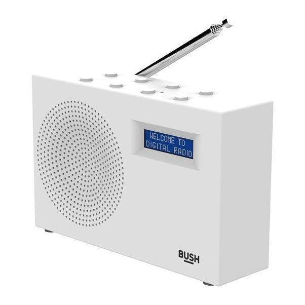 Bush Portable RDS DAB FM Radio Digital LCD Display Mains Battery Sleep Timer