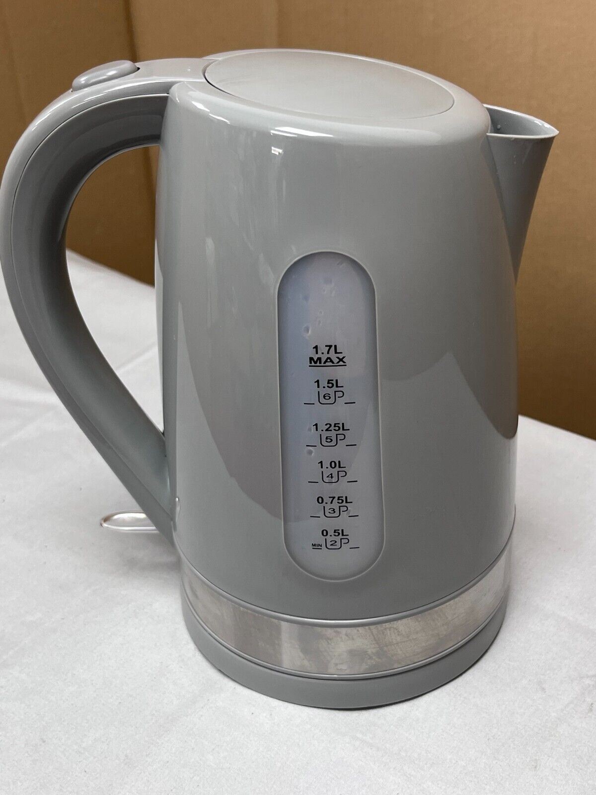 Cookworks Plastic Illuminated Kettle - Grey | Stylish and Efficient Boiling