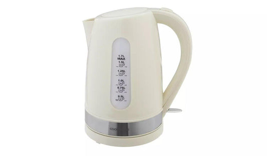 Cookworks Plastic Illuminated electric jug Kettle Protection rapid boil Cream