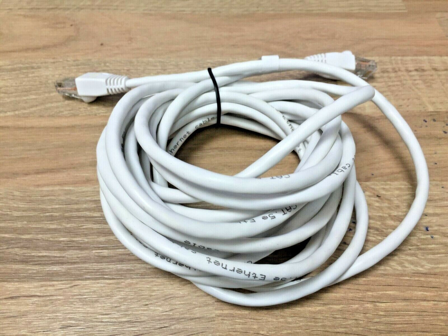 5m White Network Ethernet PVC Wired Connection Computer Cable Lead