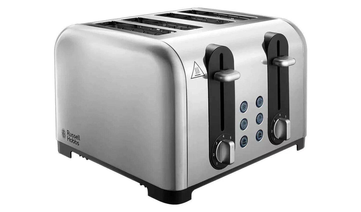 Russell Hobbs 22409 Worcester 4 Slice Toaster, Stainless Steel