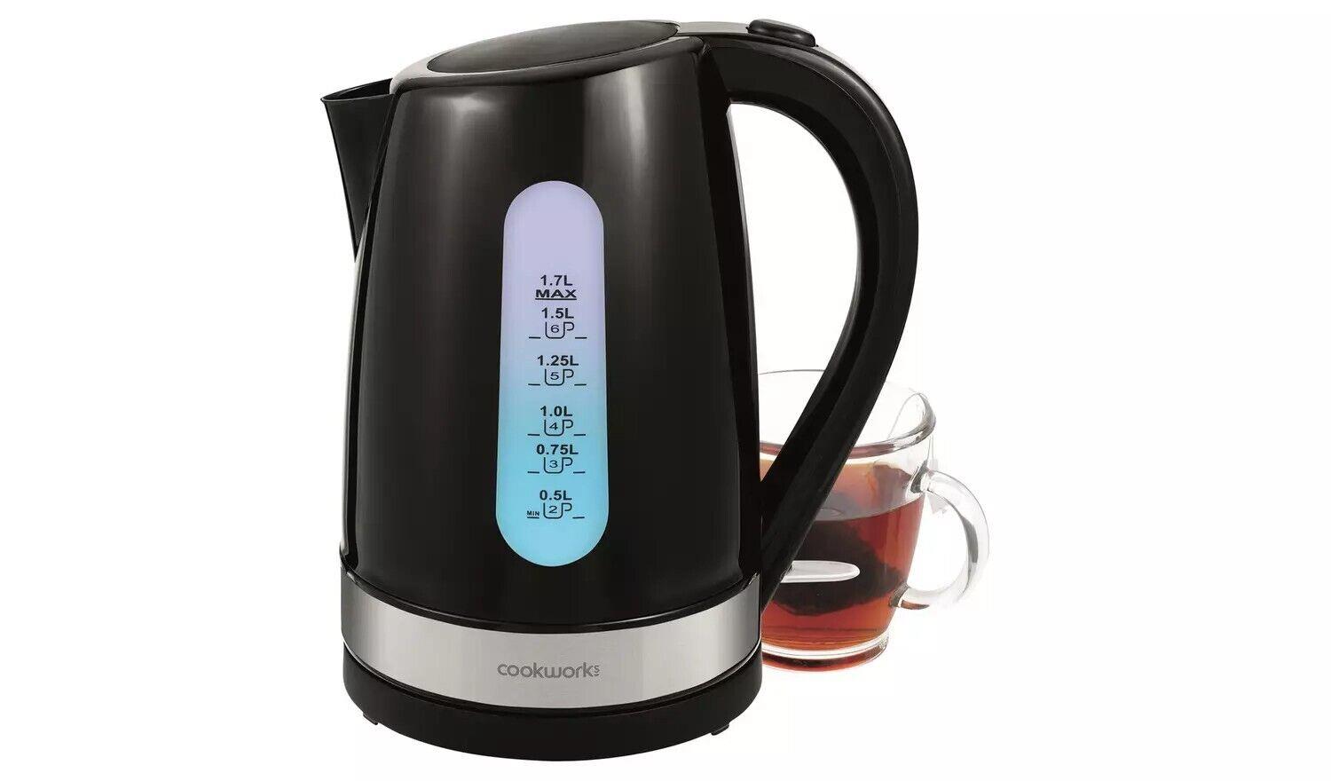 Cookworks kettle black hotsell