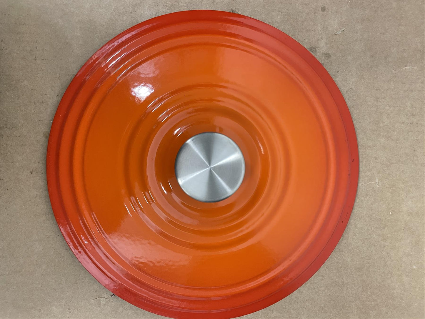 Habitat 3.3 Litre Cast Iron Casserole Dish Enamel Coated - Orange